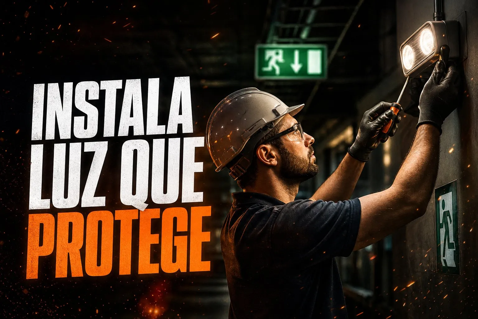 Instalador de luces de emergencia y salidas contra incendios